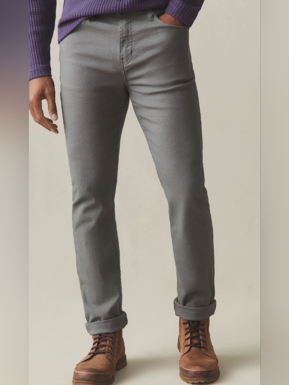 American Giant Men's Roughneck Pant Straight 32X30 Gray NWOT